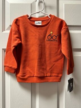 Warner Bros. Kids' Orange Hogwarts Lightning Sweatshirt